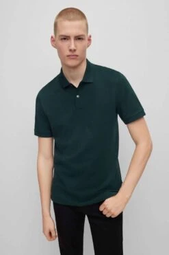 Hugo Boss BOSS Regular Fit Poloshirt Dunkelgrün, Einfarbig -Pullover Geschäft 50468362 349 2 800 1200x1200
