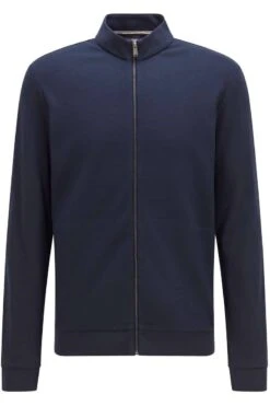 Hugo Boss BOSS Regular Fit Sweatjacke Dunkelblau