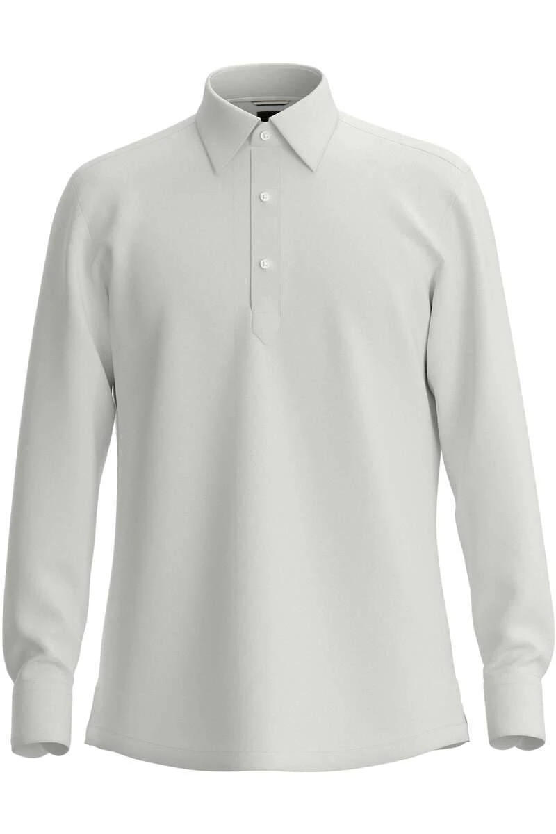 Hugo Boss BOSS C-HAL Regular Fit Longsleeve Poloshirt Weiss, Einfarbig 3 Hugo Boss BOSS C-HAL Regular Fit Longsleeve Poloshirt Weiss, Einfarbig