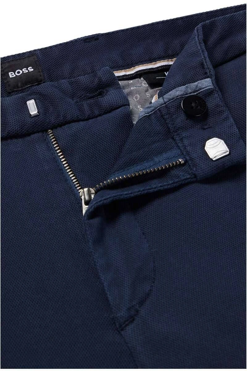 Hugo Boss BOSS Slim Fit Herren Chino Dunkelblau,Einfarbig 4 Hugo Boss BOSS Slim Fit Herren Chino Dunkelblau,Einfarbig – Bild 2