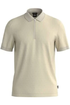 Hugo Boss BOSS Regular Fit Poloshirt Beige, Einfarbig