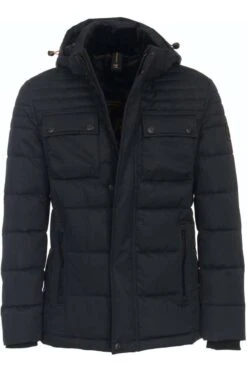 Casa Moda Casual Fit Herren Parka Schwarz