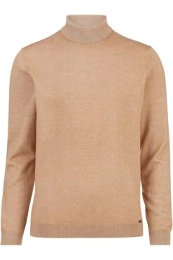 OLYMP Level Five Body Fit Herren Rollkragenpullover Taupe