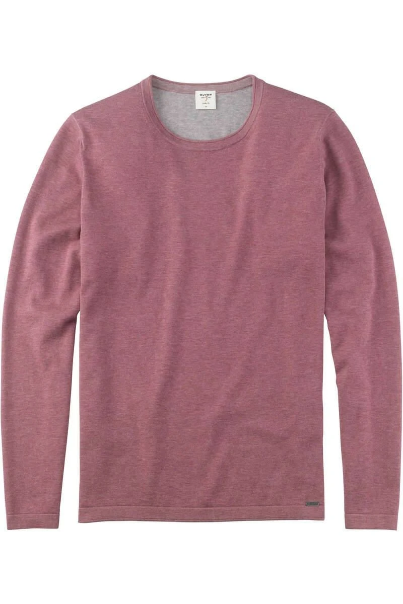 OLYMP Level Five Casual Body Fit Herren Pullover Rundhals Rosenholz 3 OLYMP Level Five Casual Body Fit Herren Pullover Rundhals Rosenholz
