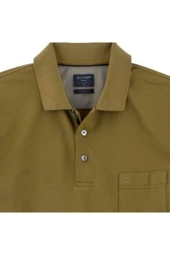 OLYMP Klassik Modern Fit Poloshirt Khaki, Einfarbig -Pullover Geschäft 5401 52 26 1 800 1200x1200