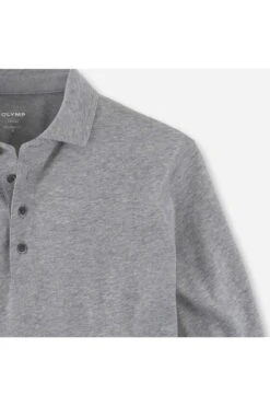 OLYMP Casual Modern Fit Longsleeve Poloshirt Mittelgrau, Einfarbig -Pullover Geschäft 5402 14 60 1 800 1200x1200