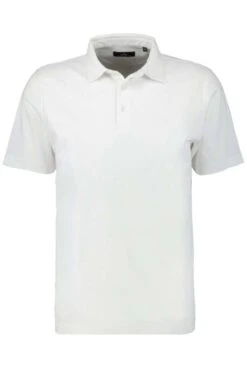 RAGMAN Soft Knit Regular Fit Poloshirt Weiss, Einfarbig