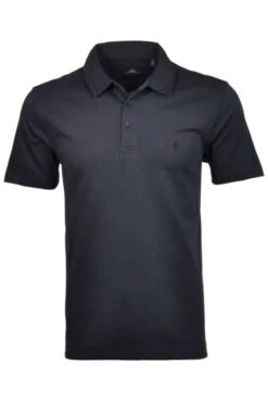 RAGMAN Soft Knit Regular Fit Poloshirt Marine, Einfarbig