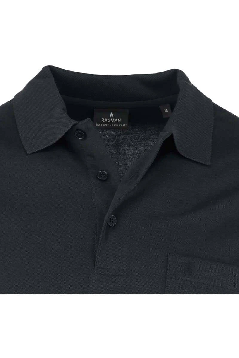 RAGMAN Regular Fit Poloshirt Anthrazit, Einfarbig 4 RAGMAN Regular Fit Poloshirt Anthrazit, Einfarbig – Bild 2