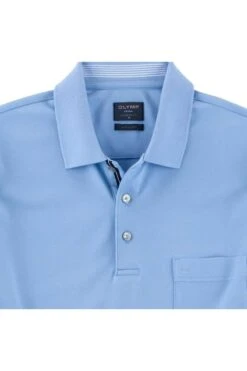 OLYMP Casual Modern Fit Poloshirt Hellblau, Einfarbig -Pullover Geschäft 5410 72 10 1 800 1200x1200