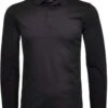 RAGMAN Soft Knit Regular Fit Poloshirt Schwarz, Einfarbig