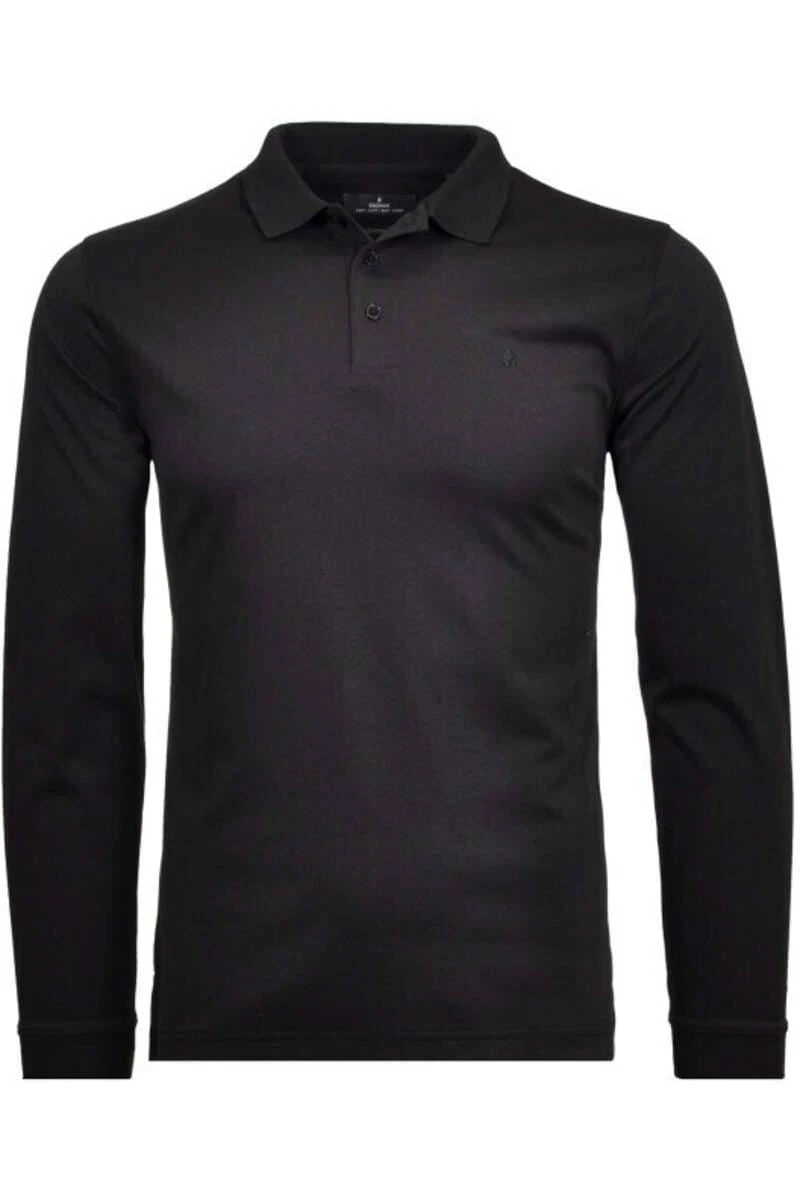 RAGMAN Soft Knit Regular Fit Poloshirt Schwarz, Einfarbig 3 RAGMAN Soft Knit Regular Fit Poloshirt Schwarz, Einfarbig