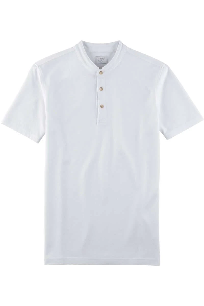 OLYMP Level Five Casual Body Fit Poloshirt Weiss, Einfarbig 3 OLYMP Level Five Casual Body Fit Poloshirt Weiss, Einfarbig