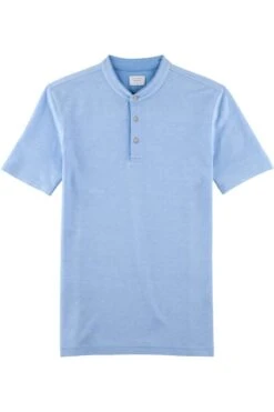 OLYMP Level Five Casual Body Fit Poloshirt Hellblau, Einfarbig