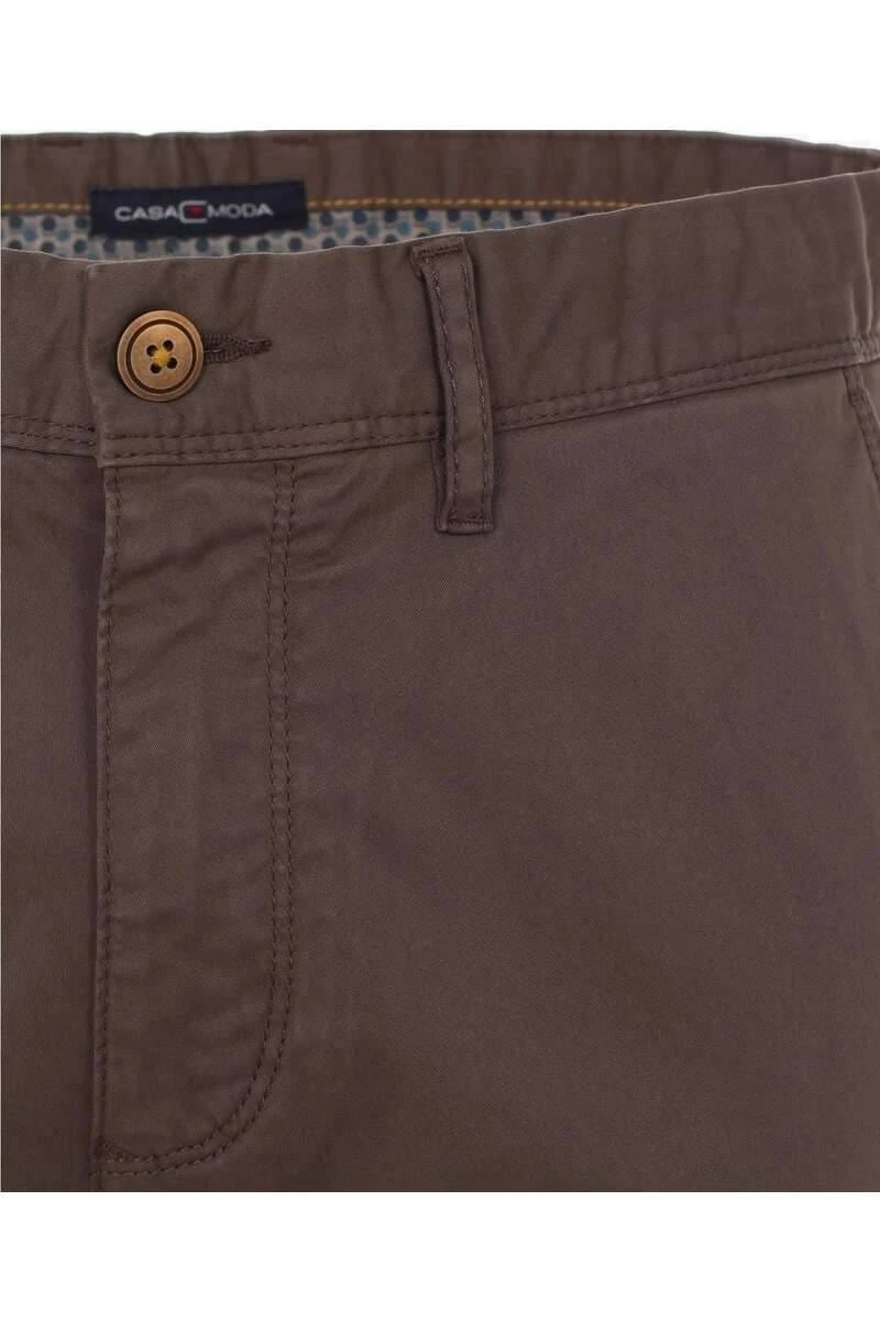 Casa Moda Straight Fit Herren Chino Braun,Einfarbig 4 Casa Moda Straight Fit Herren Chino Braun,Einfarbig – Bild 2