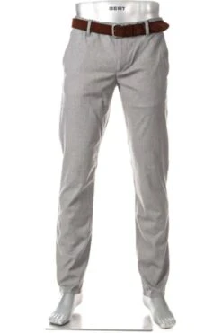 Alberto LOU-J Regular Fit Herren Chino Grün,Einfarbig