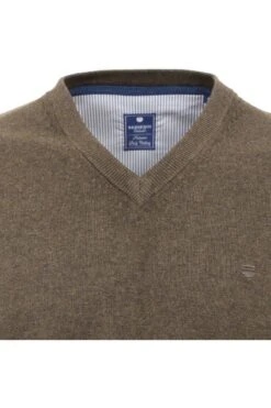 Redmond Casual Regular Fit Herren Pullover V-Ausschnitt Braun 6 Redmond Casual Regular Fit Herren Pullover V-Ausschnitt Braun -Pullover Geschäft 600 302 1 800 1200x1200