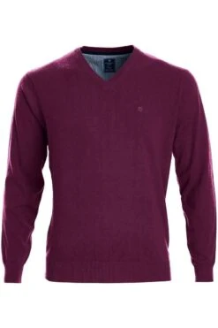 Redmond Herren Pullover V-Ausschnitt Lila