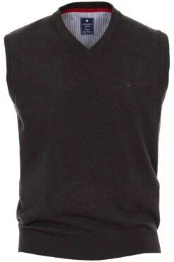 Redmond Herren Pullunder V-Ausschnitt Anthrazit