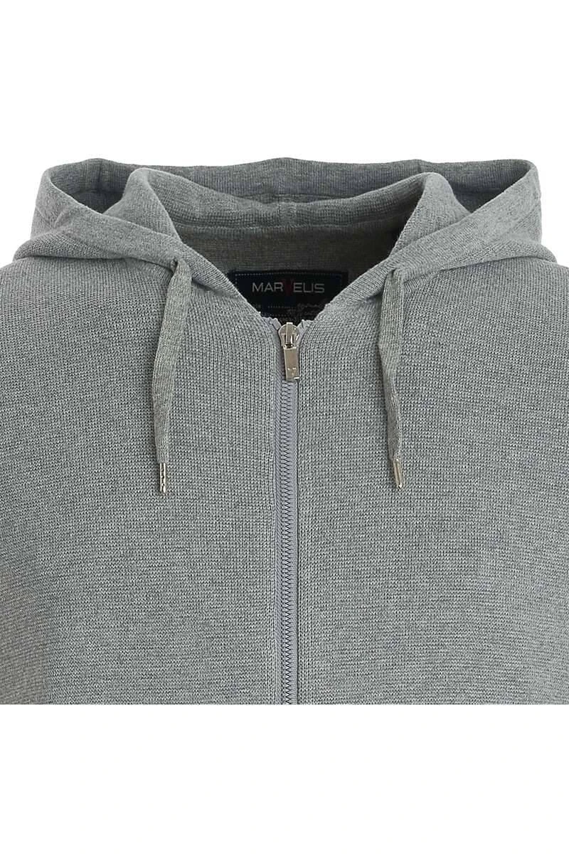Marvelis Sweatjacke Mit KapuzeZip Grau 4 Marvelis Sweatjacke Mit KapuzeZip Grau – Bild 2