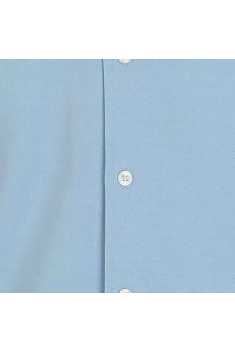 Marvelis Body Fit Poloshirt Hellblau, Einfarbig 5 Marvelis Body Fit Poloshirt Hellblau, Einfarbig – Bild 3