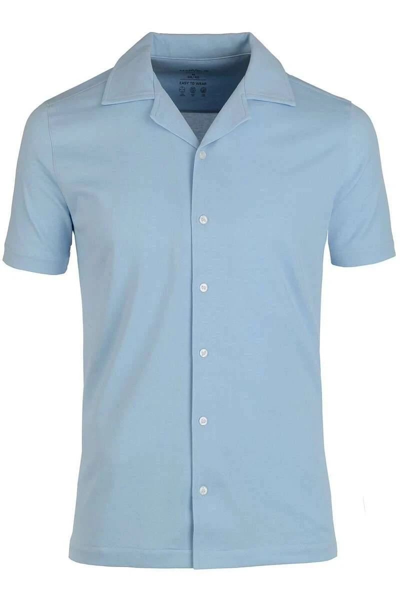 Marvelis Body Fit Poloshirt Hellblau, Einfarbig 3 Marvelis Body Fit Poloshirt Hellblau, Einfarbig