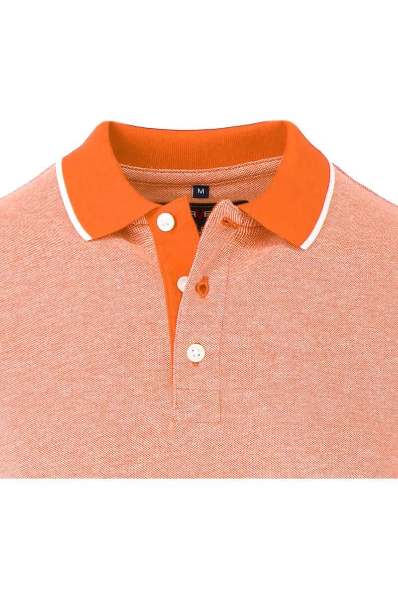 Marvelis Modern Fit Poloshirt Apricot, Einfarbig 4 Marvelis Modern Fit Poloshirt Apricot, Einfarbig – Bild 2