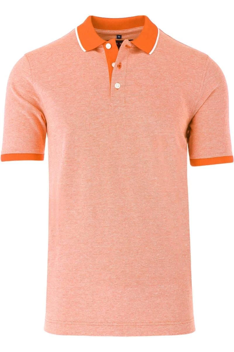 Marvelis Modern Fit Poloshirt Apricot, Einfarbig 3 Marvelis Modern Fit Poloshirt Apricot, Einfarbig