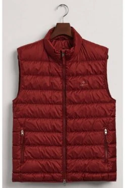 GANT DaunenwesteZip Rot