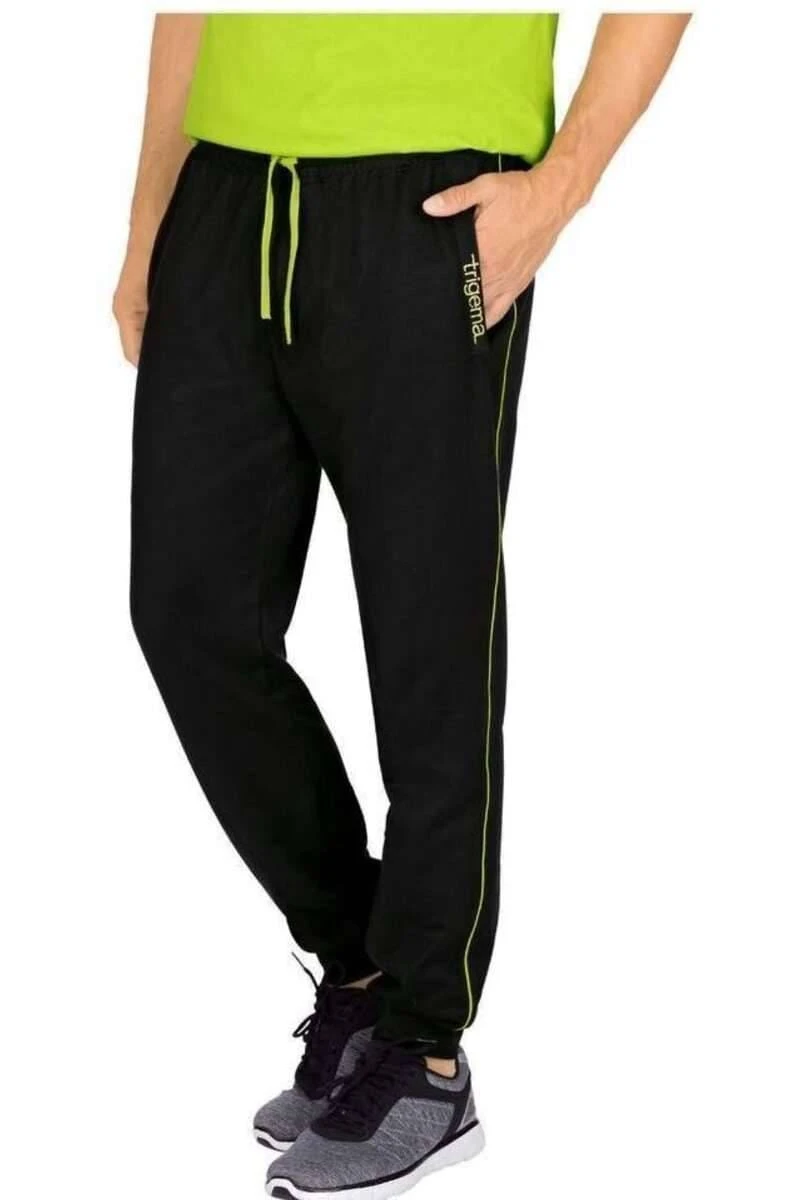TRIGEMA Comfort Fit Jogginghose Schwarz 4 TRIGEMA Comfort Fit Jogginghose Schwarz – Bild 2