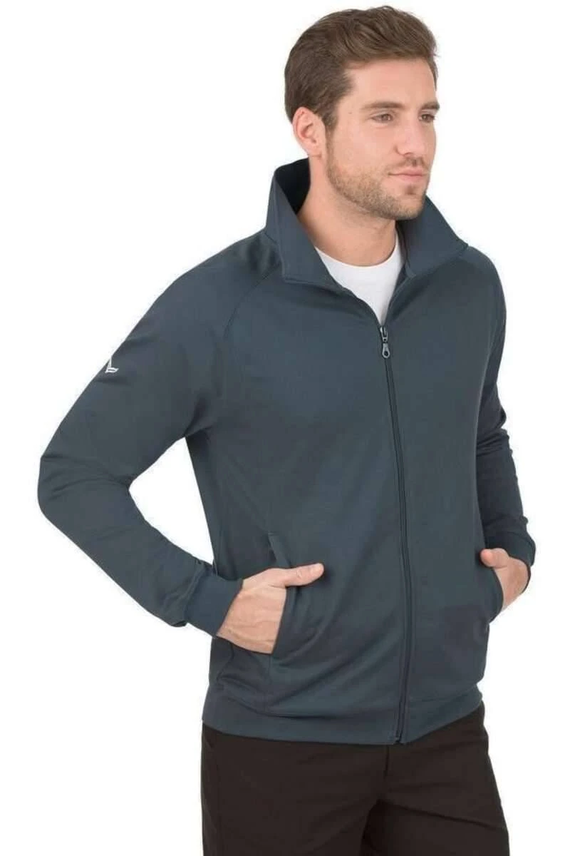 TRIGEMA Comfort Fit RaglanjackeStehkragen Anthrazit 4 TRIGEMA Comfort Fit RaglanjackeStehkragen Anthrazit – Bild 2