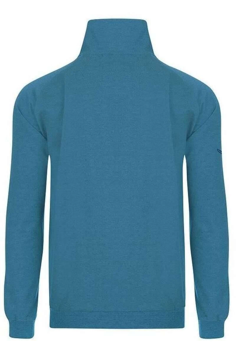 TRIGEMA Comfort Fit RaglanjackeStehkragen Saphir 4 TRIGEMA Comfort Fit RaglanjackeStehkragen Saphir – Bild 2