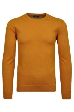 RAGMAN Regular Fit Herren Pullover Rundhals Kürbis