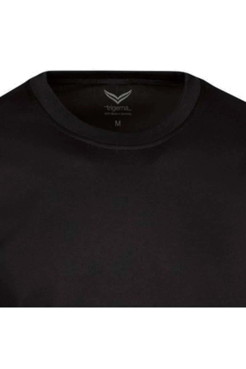 TRIGEMA Comfort FitSweatshirt Rundhals Schwarz 4 TRIGEMA Comfort FitSweatshirt Rundhals Schwarz – Bild 2