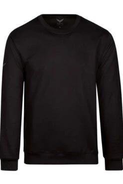 TRIGEMA Comfort FitSweatshirt Rundhals Schwarz