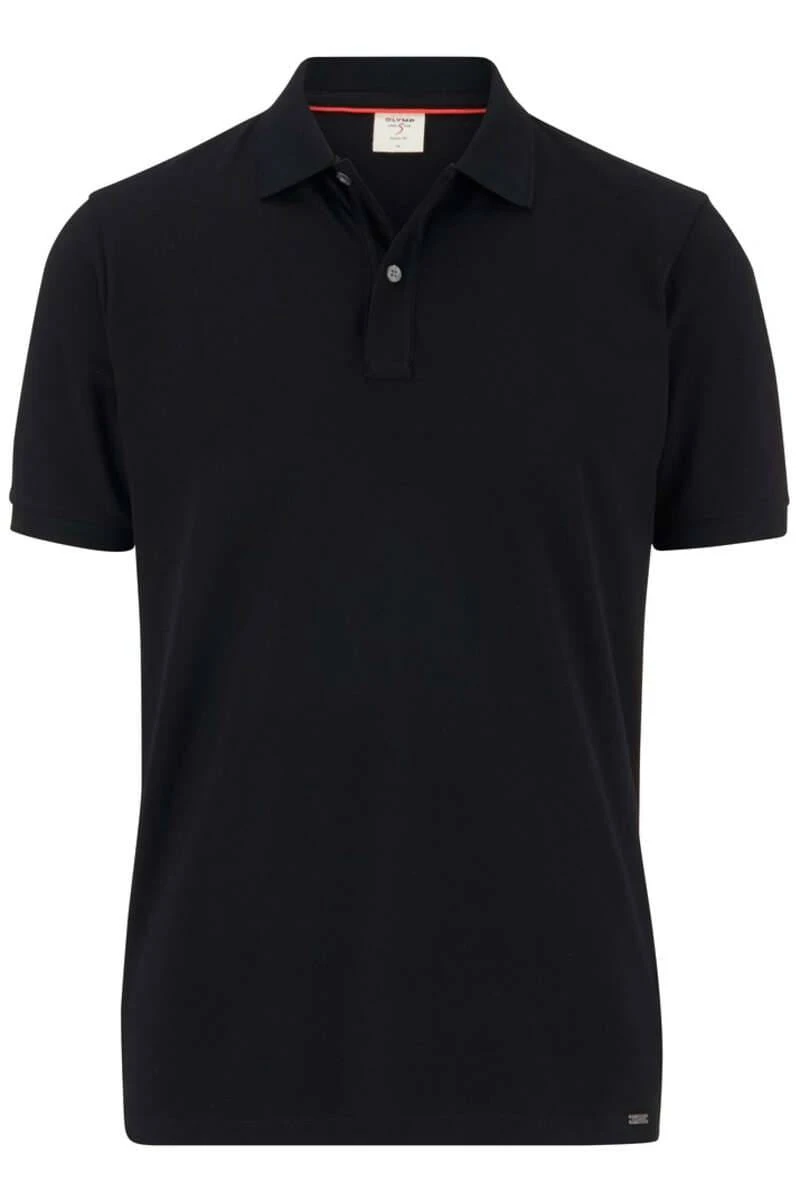 OLYMP Level Five Body Fit Poloshirt Schwarz, Einfarbig 3 OLYMP Level Five Body Fit Poloshirt Schwarz, Einfarbig
