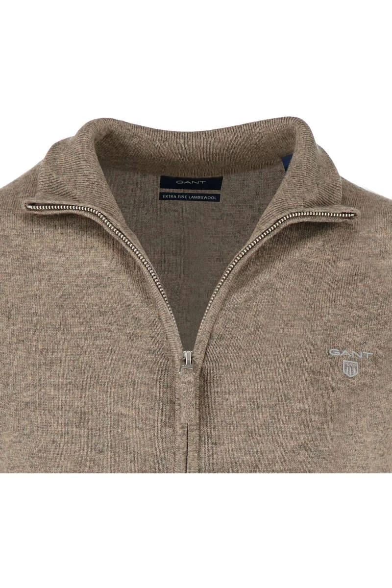 GANT Regular FitCardiganZip Beige 4 GANT Regular FitCardiganZip Beige – Bild 2