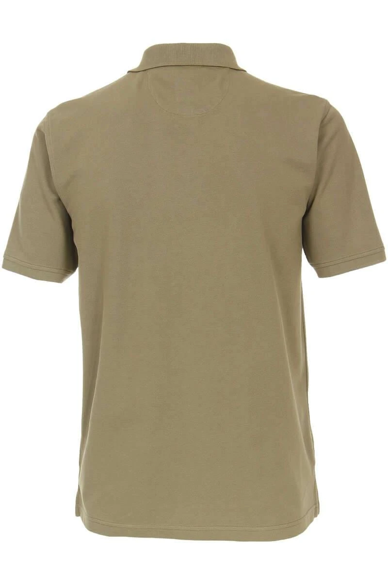 Redmond Casual Regular Fit Poloshirt Oliv, Einfarbig 6 Redmond Casual Regular Fit Poloshirt Oliv, Einfarbig – Bild 4