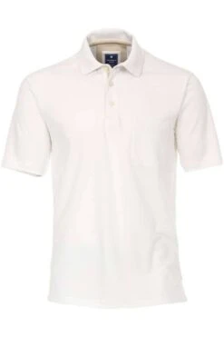 Redmond Casual Poloshirt Weiss, Einfarbig