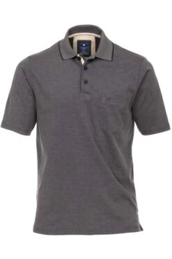 Redmond Casual Poloshirt Anthrazit, Einfarbig