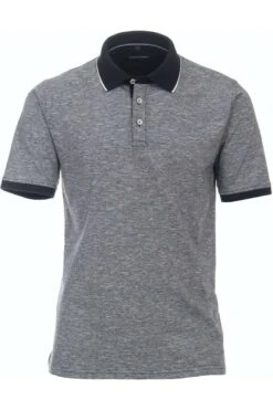 Casa Moda Casual Fit Poloshirt Blau, Melange