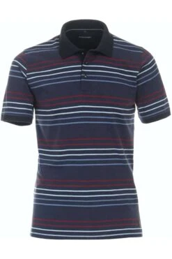 Casa Moda Casual Fit Poloshirt Navy, Einfarbig