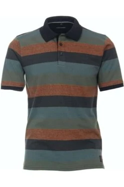 Casa Moda Casual Fit Poloshirt Orange, Einfarbig