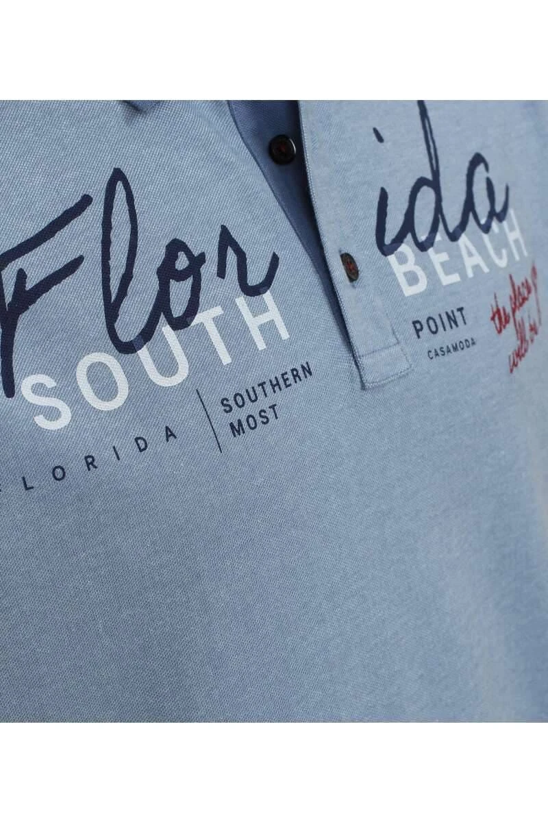 Casa Moda Casual Fit Poloshirt Aqua, Einfarbig 5 Casa Moda Casual Fit Poloshirt Aqua, Einfarbig – Bild 3