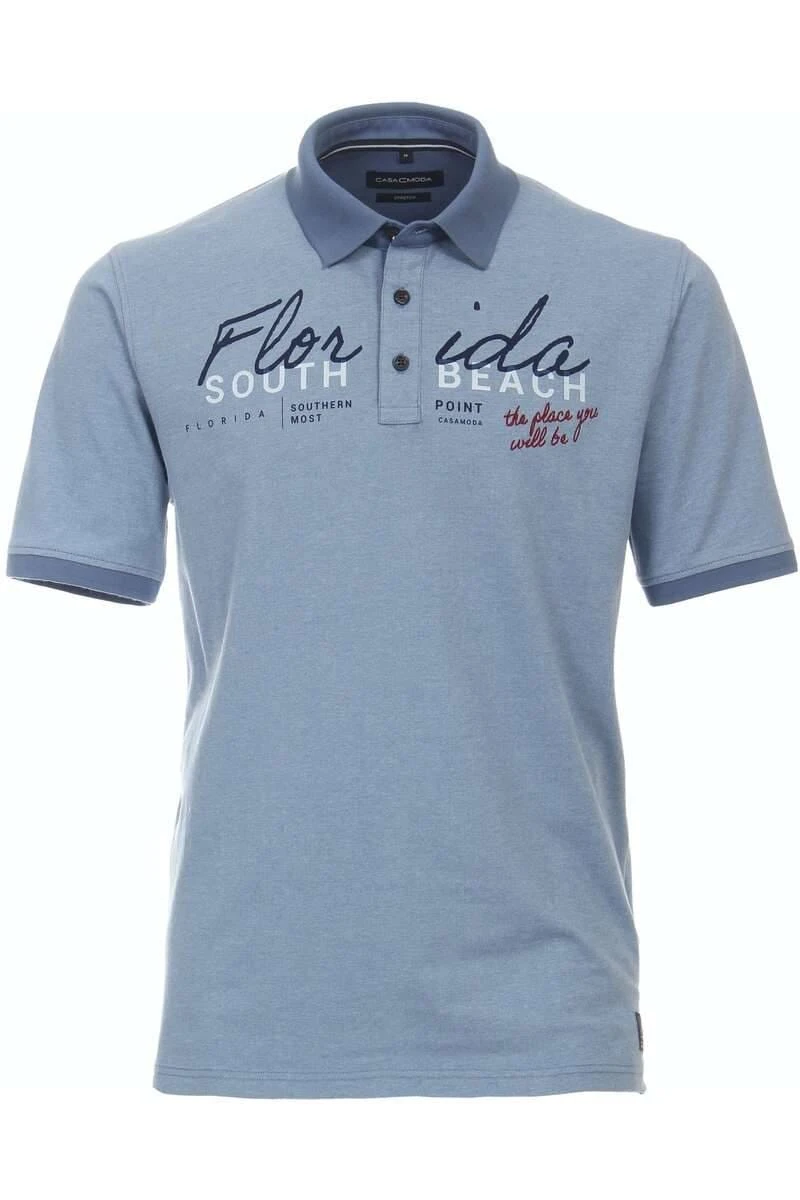 Casa Moda Casual Fit Poloshirt Aqua, Einfarbig 3 Casa Moda Casual Fit Poloshirt Aqua, Einfarbig