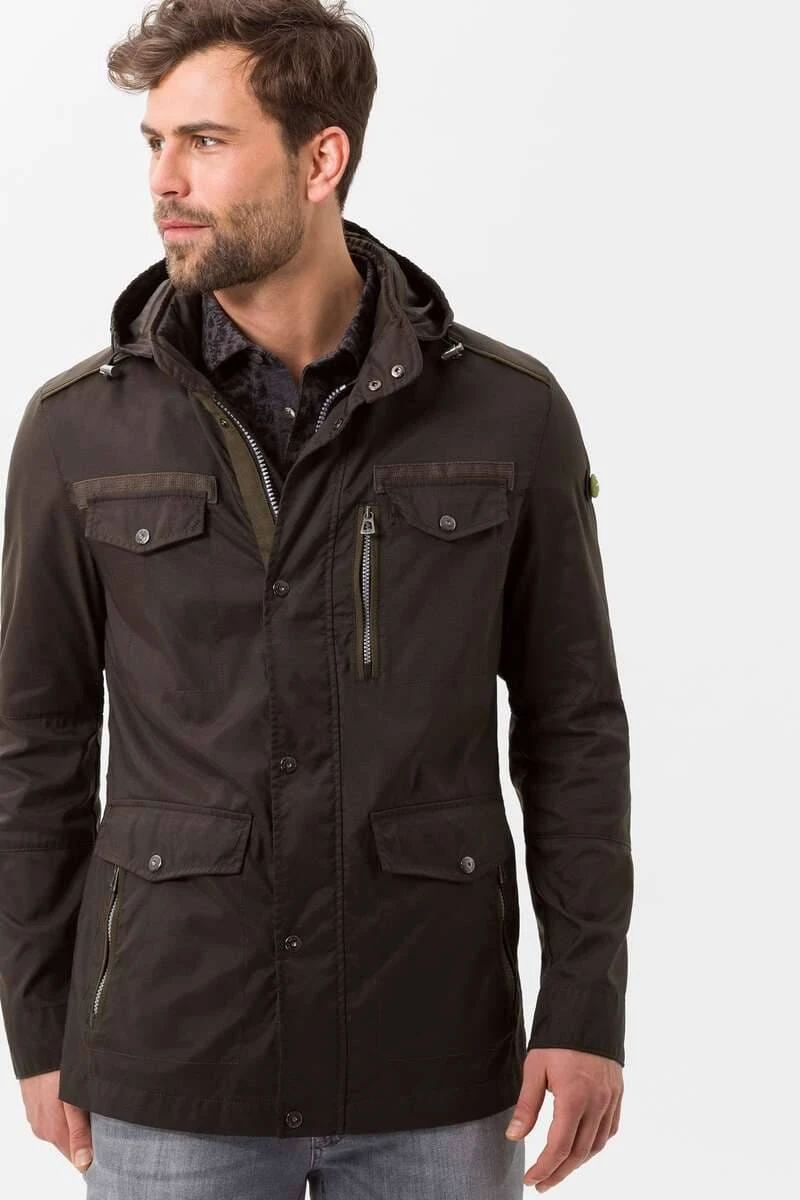 Brax Normal Fit Herren Parka Grün 6 Brax Normal Fit Herren Parka Grün – Bild 4