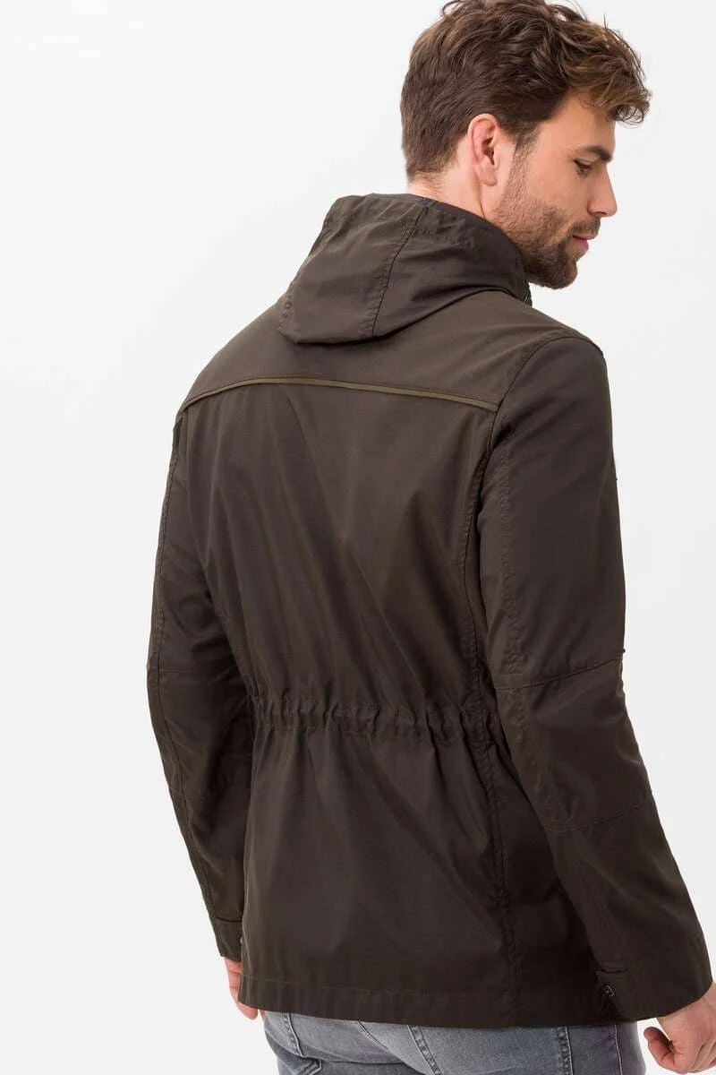 Brax Normal Fit Herren Parka Grün 7 Brax Normal Fit Herren Parka Grün – Bild 5