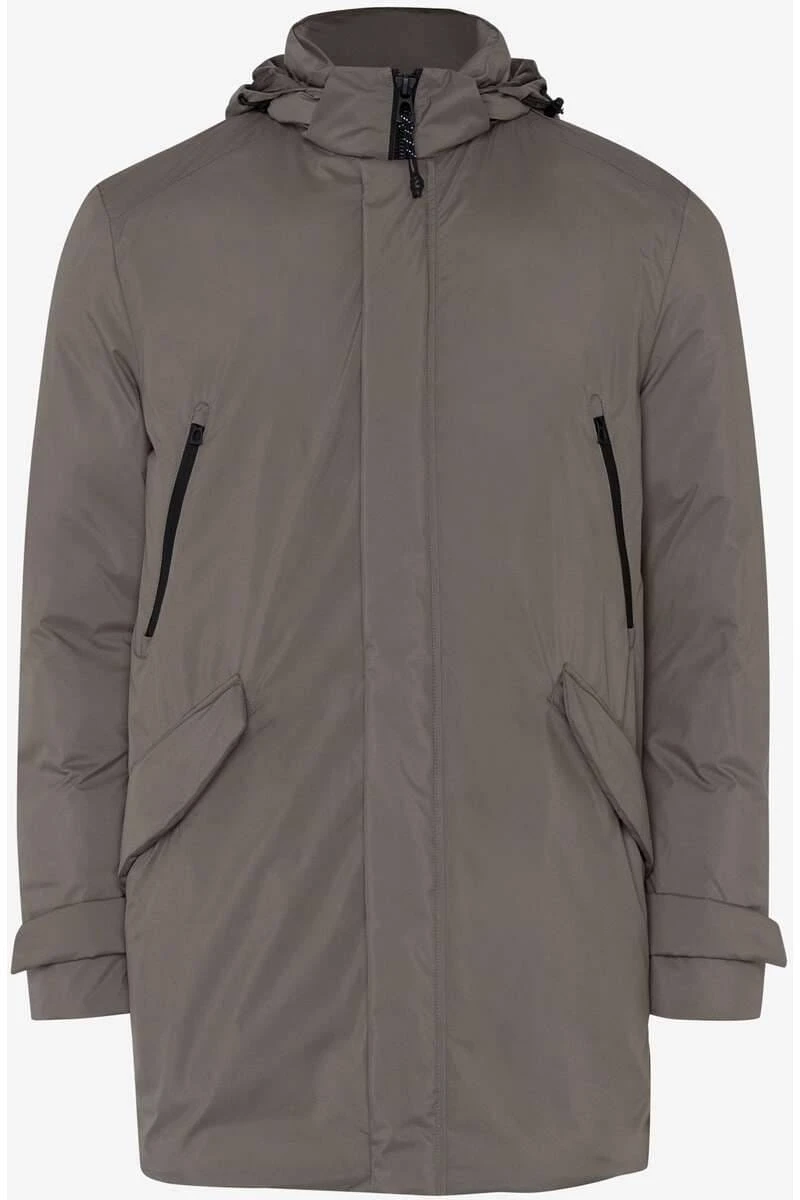 Brax Normal Fit Herren Mantel Grau 3 Brax Normal Fit Herren Mantel Grau