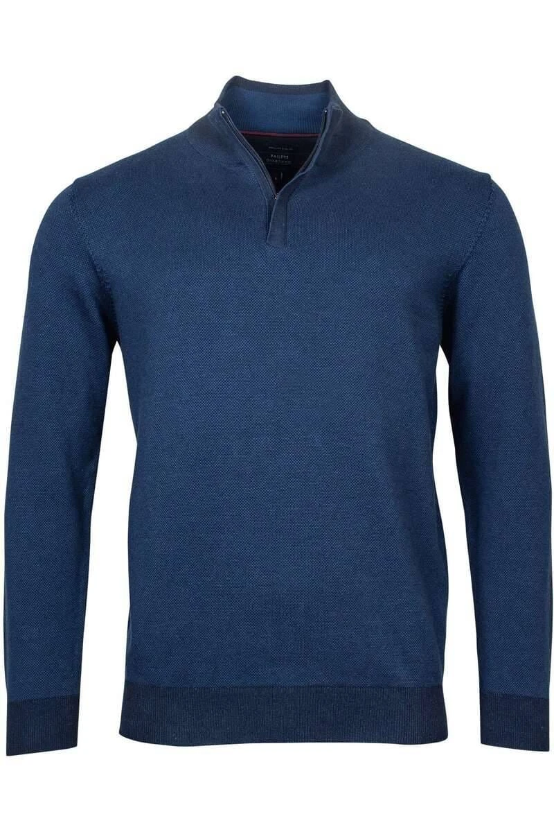 Baileys Tailored Fit Herren Pullover Zip Blau 3 Baileys Tailored Fit Herren Pullover Zip Blau