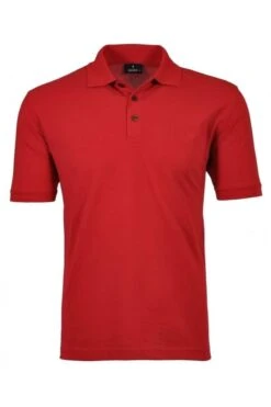 RAGMAN Regular Fit Poloshirt Rot, Einfarbig
